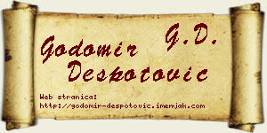 Godomir Despotović vizit kartica